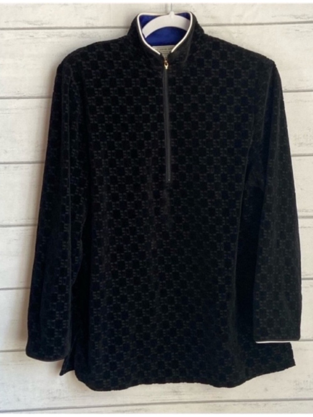 St.John Sports Black Textured Sweater